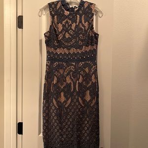 Lulus floral lace midi dress
